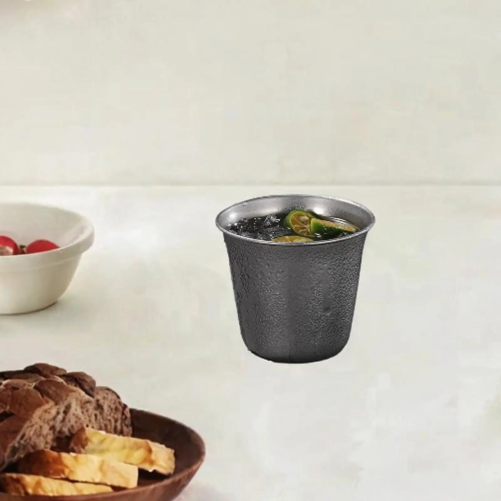 كوب للتخييم من الفولاذ المقاوم للصدأ للشرب، محمول وقابل لإعادة الاستخدام وجدار واحد 300 مل #1