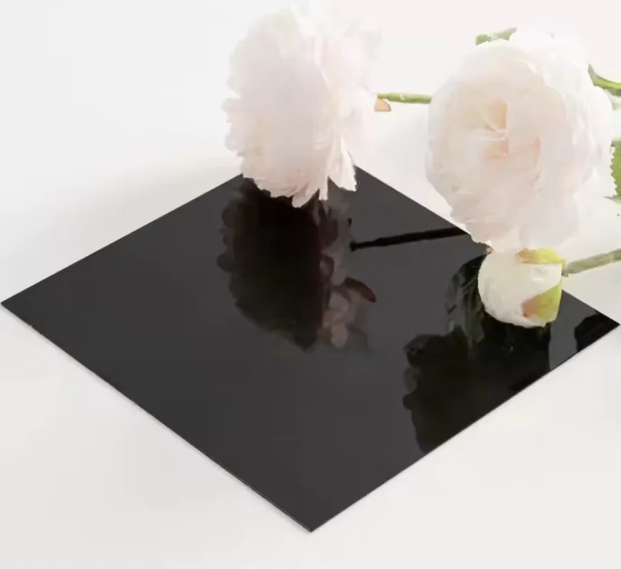 1 Placa de Acrílico Negro Brillante, Plexiglás Grueso Grabado, Placa de Difusión de PC para Decoración del Hogar y Uso Comercial