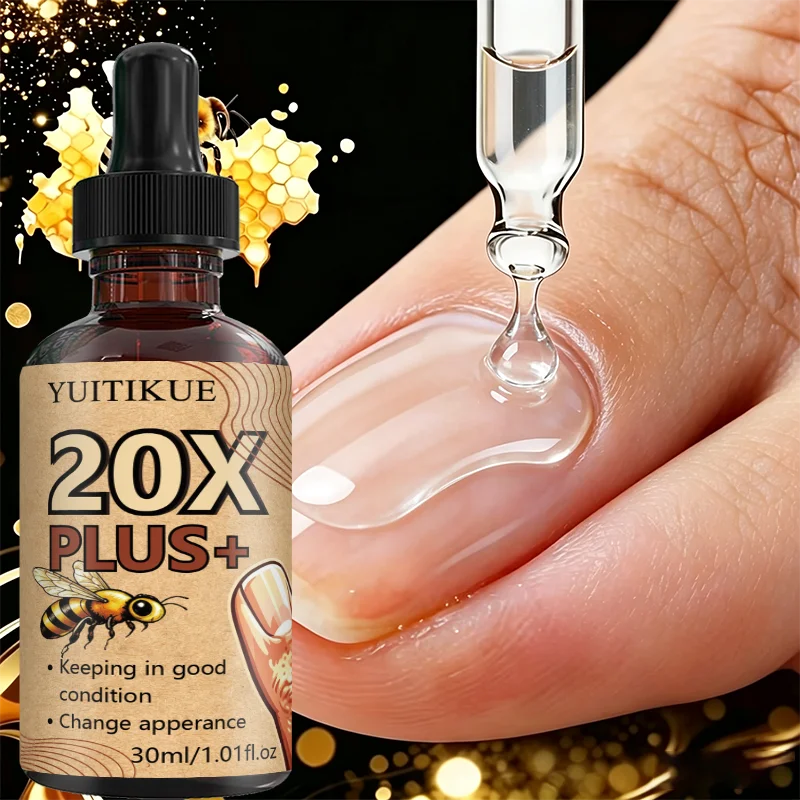 Bee Extract 20X Nail Treatment Oil Improve Nail Surface Texture Hardening Weak Cracked Nails Daily Moisturizing Nail Maintenance