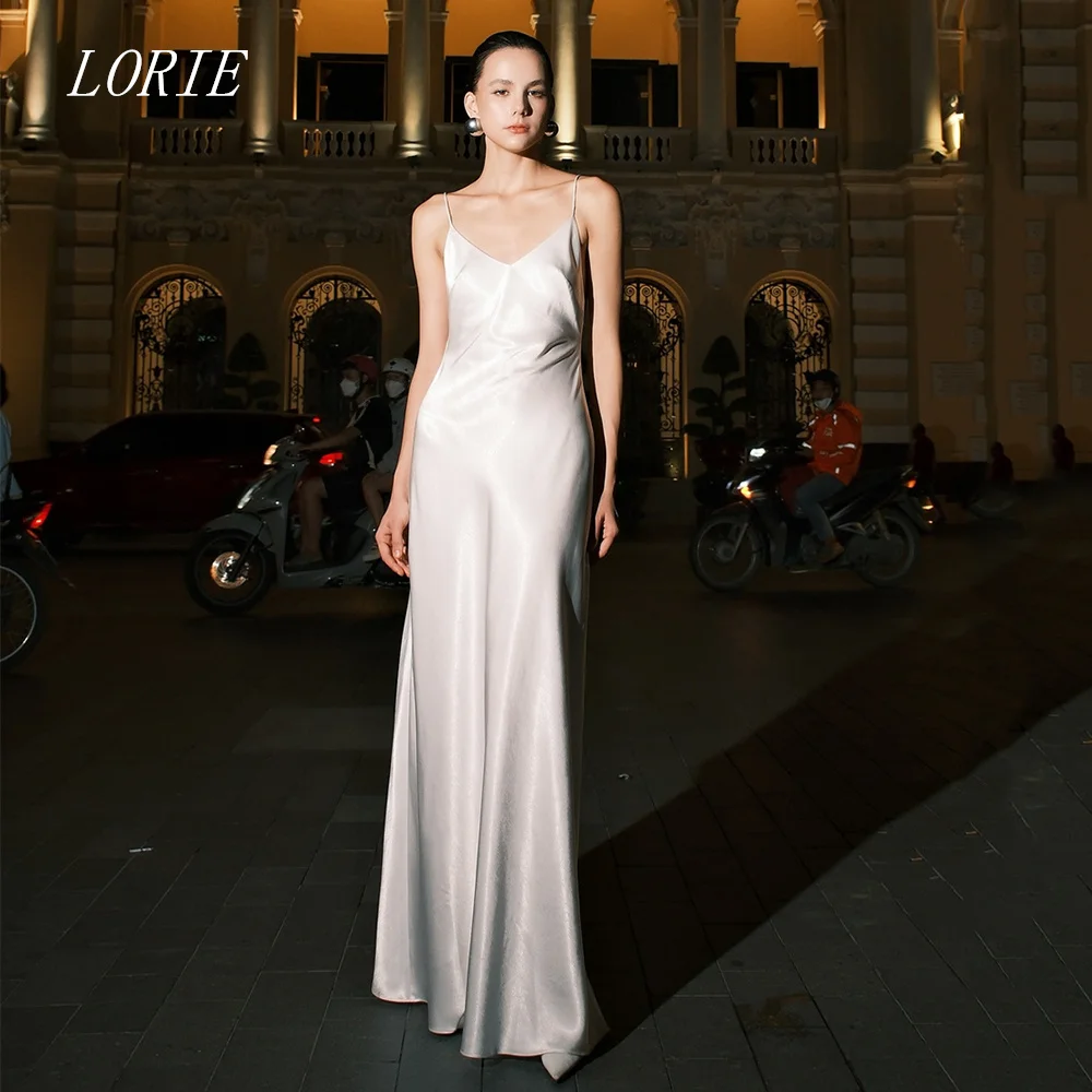 

LORIE Minimalist Mermaid Wedding Dress Elegant Sweetheart Bridal Dresses Spaghetti Strap Wedding Gown Customized 2026