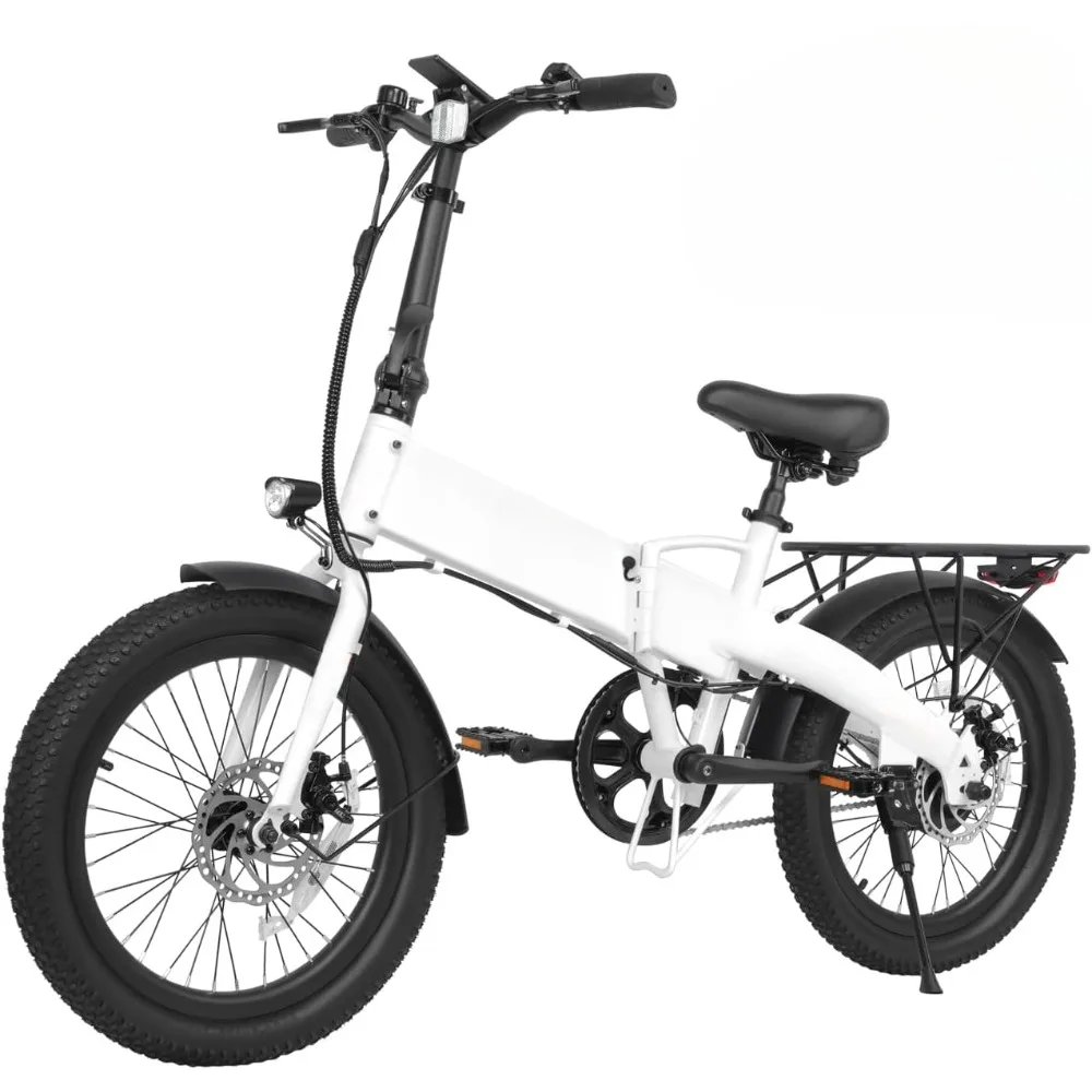 Folding Electric Bicycle with 40 Miles (pedal Assist 1), 48V Battery, 20Mph Power,500W,Suitable for Leisure Riding and Commuting