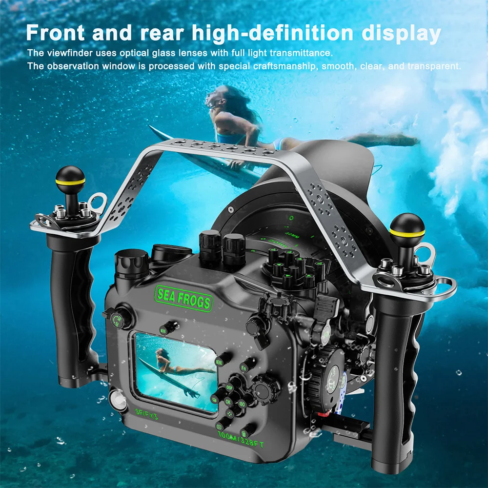 Seafrogs Aluminium Camera Case Waterdicht 100M Cover Voor Sony FXIII Onderwater Fotografie Apparatuur FX3