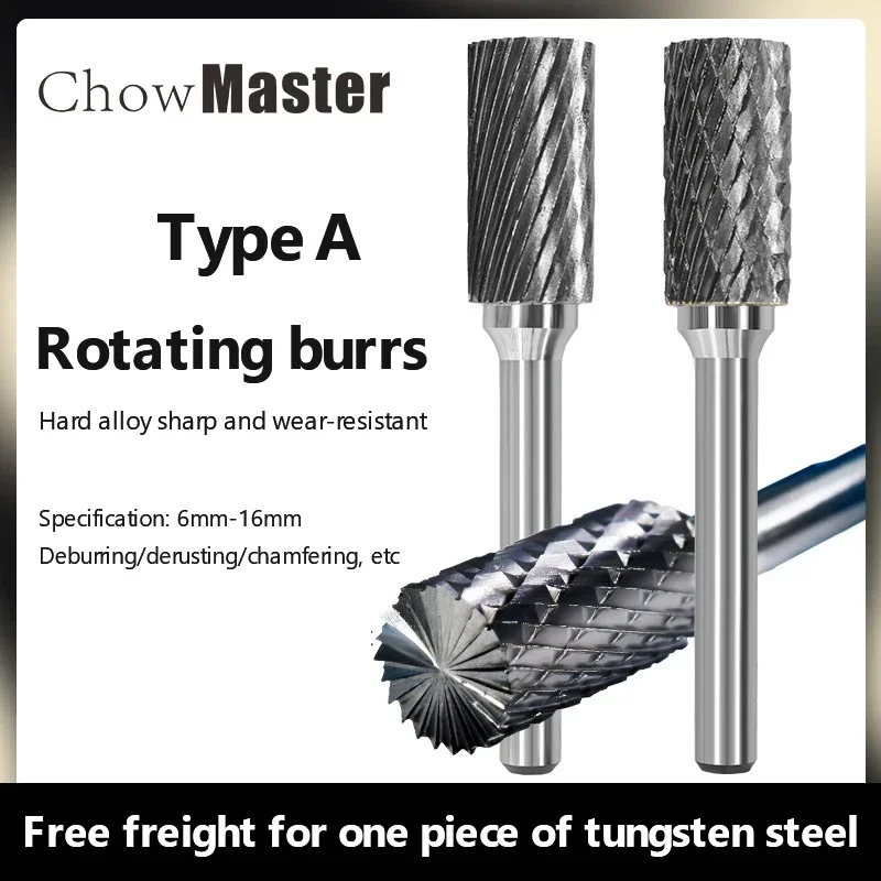 Arquivo Rotativo de Aço de Tungstênio para Metal Fresa Cilíndrica Fresa Cilíndrica 616 mm Slot Boule com Lâmina Liga de Carboneto Superior tipo de Coluna