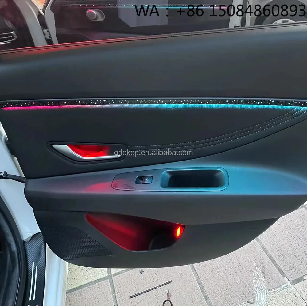 LED Interior Ambient Light Refit Kit Center Console Saddle Lamp Car Decorative Atmosphere Lighting for Auto Vehicle Upgrade