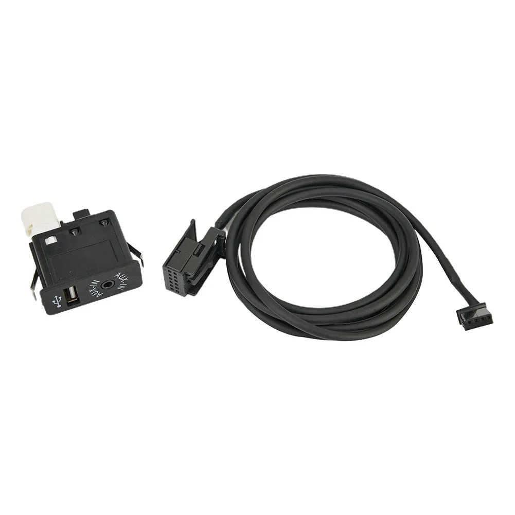 AUX USB Interface Panel For BMW E39 E53 X5 Z4 E85 E86 X3 E83 With 4 Pin Connector Suitable For Glove Box Installation