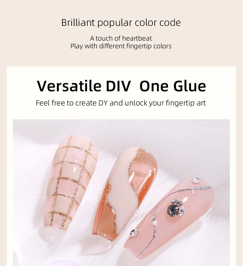 Neue Glitter Gel Polnische Shiny Platin Nagel Gel 5ml Nail art Blinkende Weg Tränken UV Semi Permanent Hybrid Vernis lack Lack – Detail 7