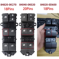 LHD For Toyota Hilux MK8 AN120 2015-2019 Fortuner Left Hand Drive Power Master Window Switch 84820-0K270 84040-0K020 84820-0D600