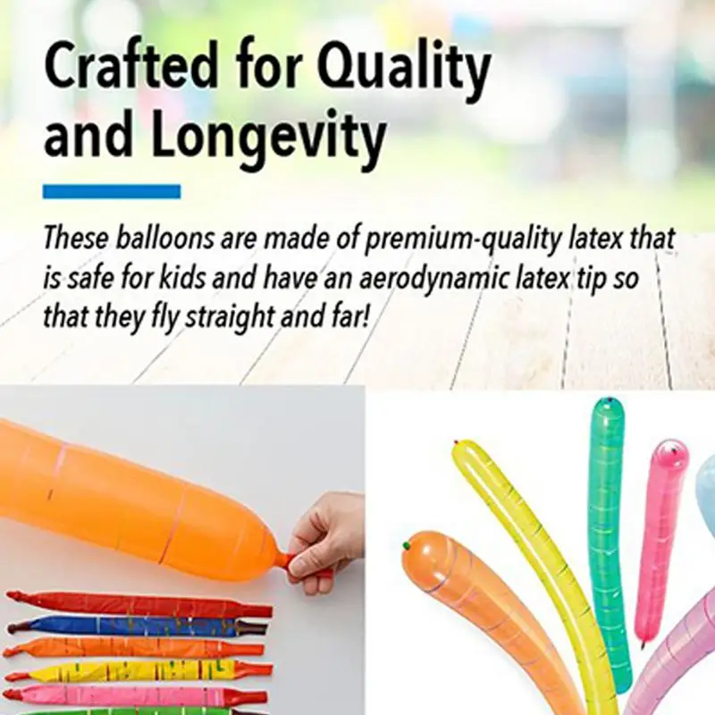 100 個ロケットスクリーミングバルーンホリデーデコレーション子供屋外おもちゃロングツイストバルーンフェスティバルパーティー誕生日イベント用