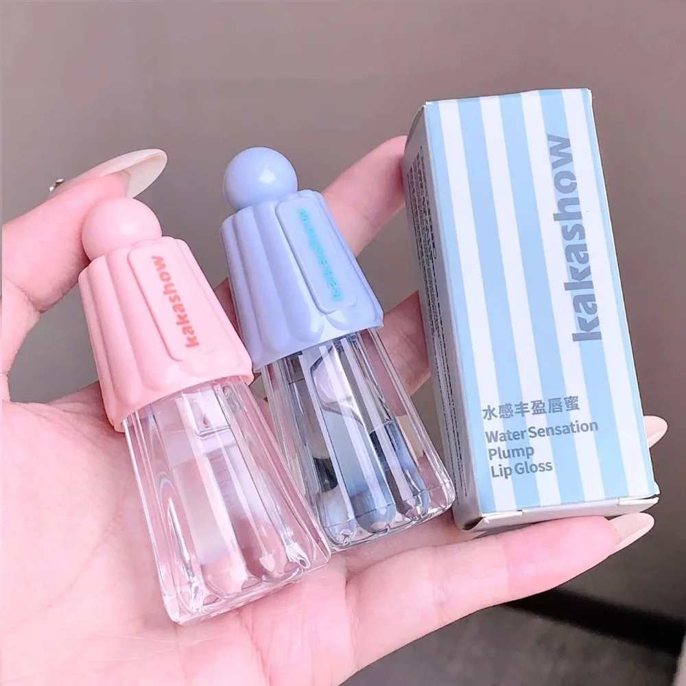 Olejek do ust powiększający objętość, nawilżający błyszczyk do ust o efekcie szkła, nieklejący się, nawilża, duży aplikator, tint do ust, powiększający usta, naturalny primer do pielęgnacji ust, podkład pod makijaż.