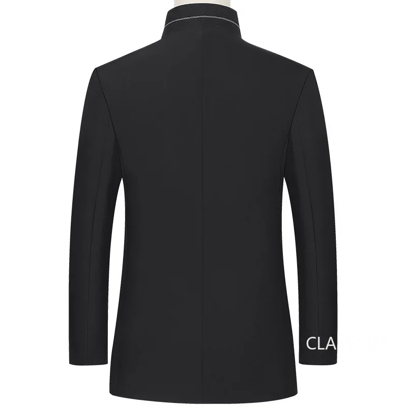 Men Blazers Suits Jackets Stand-up Collar Business Casual Suits Coats Male Slim Fit Blazers Jackets Blazers Coats Size 4XL