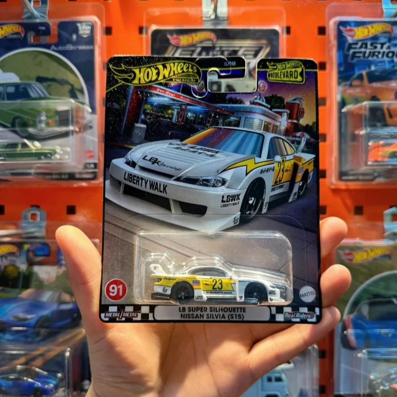 

Металлические модели автомобилей Mattel Hot Wheels Premium 1/64 Boulevard Real Riders, игрушечные машинки Hotwheels, подарки, модели автомобилей Gjt68, игрушки в подарок