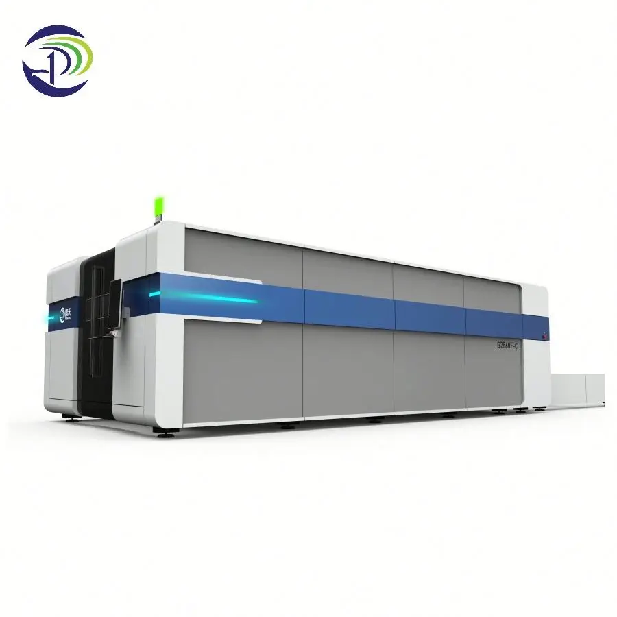2060 Full Cover Fiber    Cutting Machine 1.5kw/2kw/3kw/6kw Gantry Type for Metal Steel Copper Exchange Table Cypcut Control