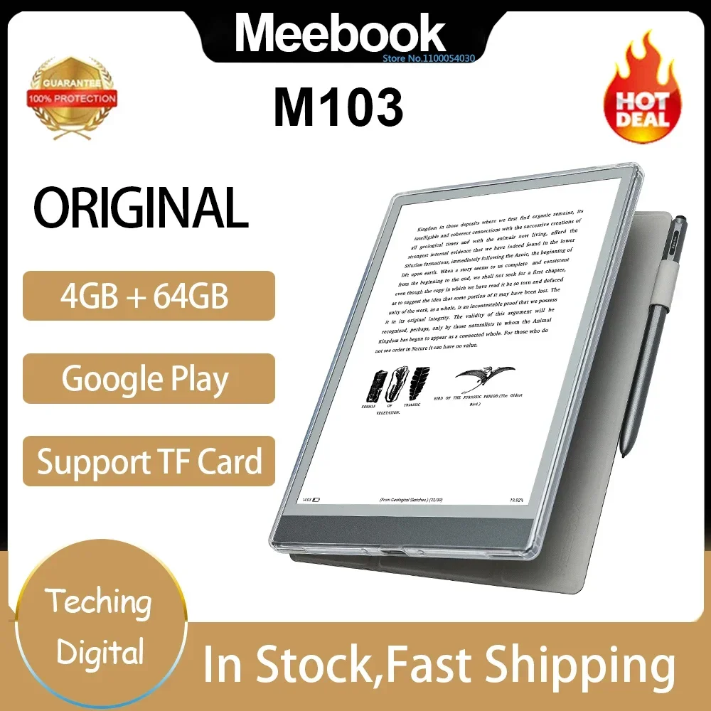 Original MEEBOOK M103 Ebook Reader android 11 10.3 Inche Reader Support Google Play TF Card and Pen Handwriting