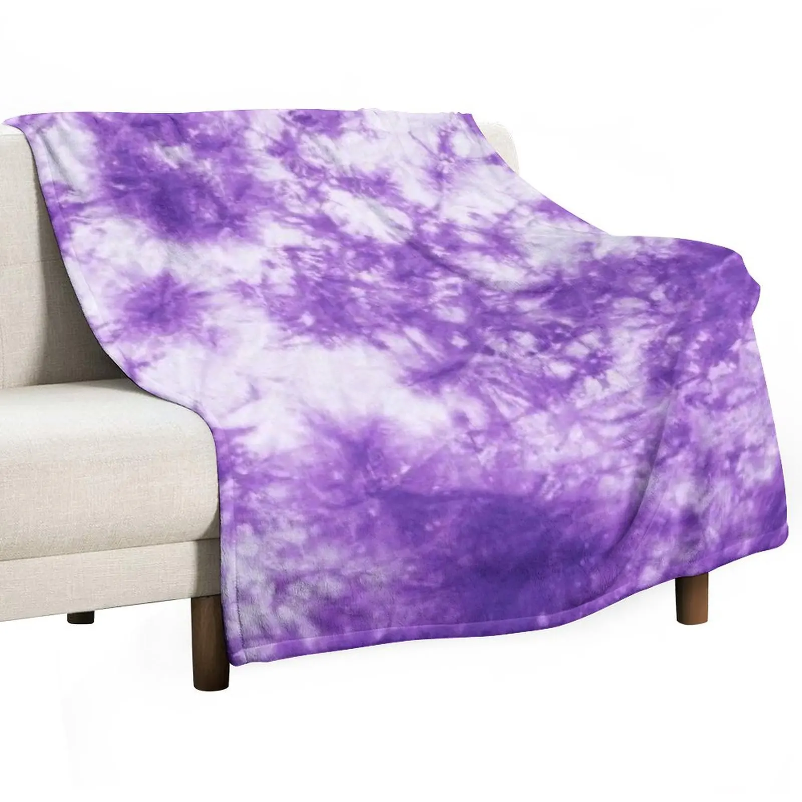 

Purple Tie Dye Throw Blanket Thermals For Travel For Sofa Thin Designers Blankets