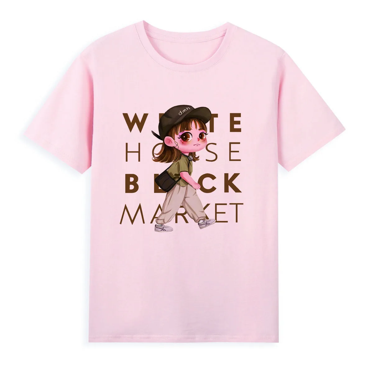 Cute Little Girl T-shirt Summer Short Sleeve Casual Tees Female Top Cheap Women's Clothing A0121