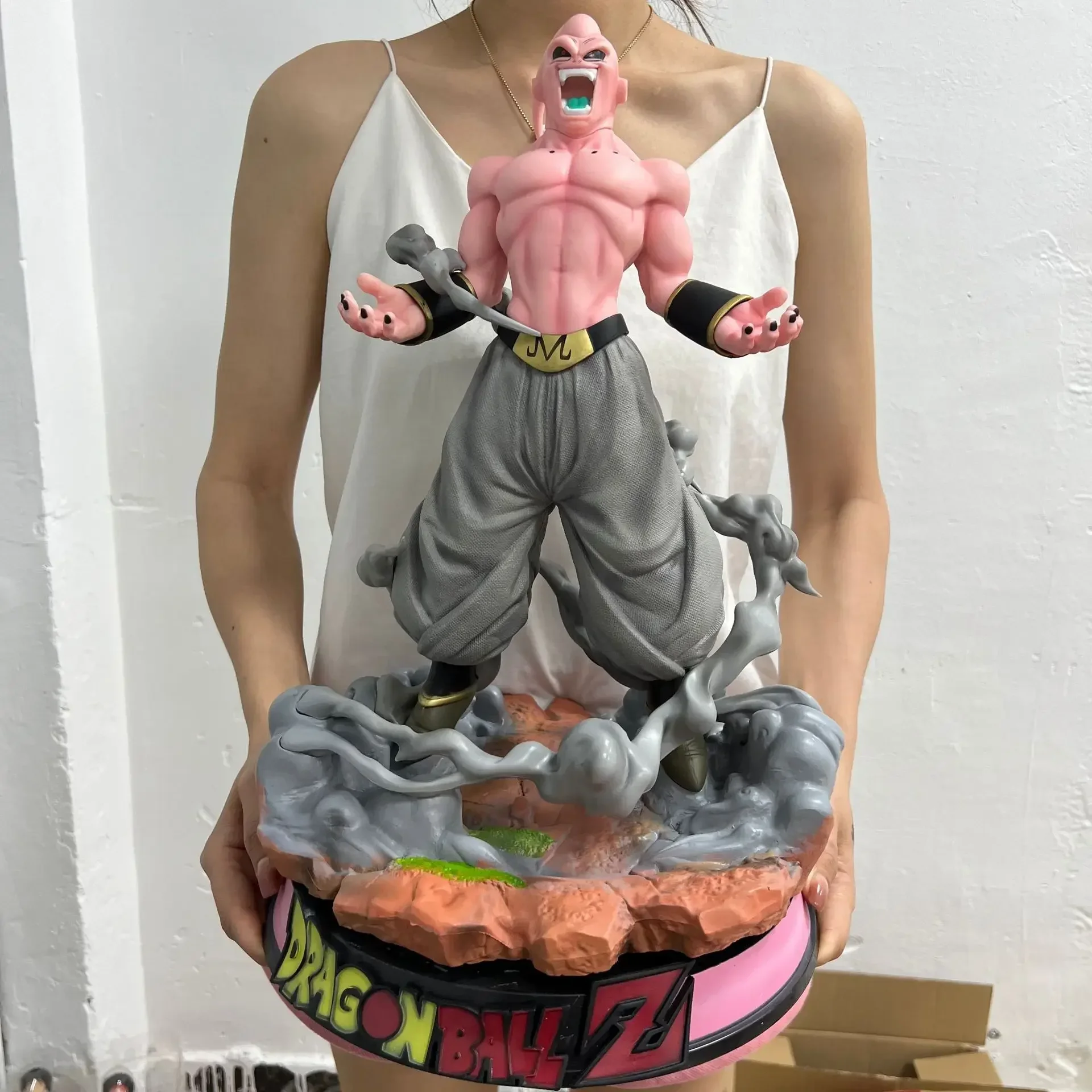 

46 см новый Dragon Ball аниме фигурка Majin Buu периферийные устройства негабаритная статуя фигурка периферия Kawaii настольный дисплей подарочные игрушки