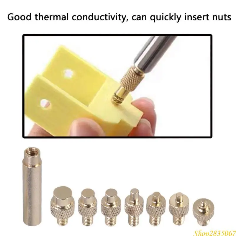 Heat Insert Nut Iron Tip Thread Embedded Heat Insertion Tool For Plastic 831F