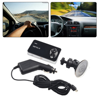 HD 1080P Car DVR Dual Lens Front And Rear Camera Dash Cam Video Recorder Built-in Microphone / Speaker With Suction Cup Stand