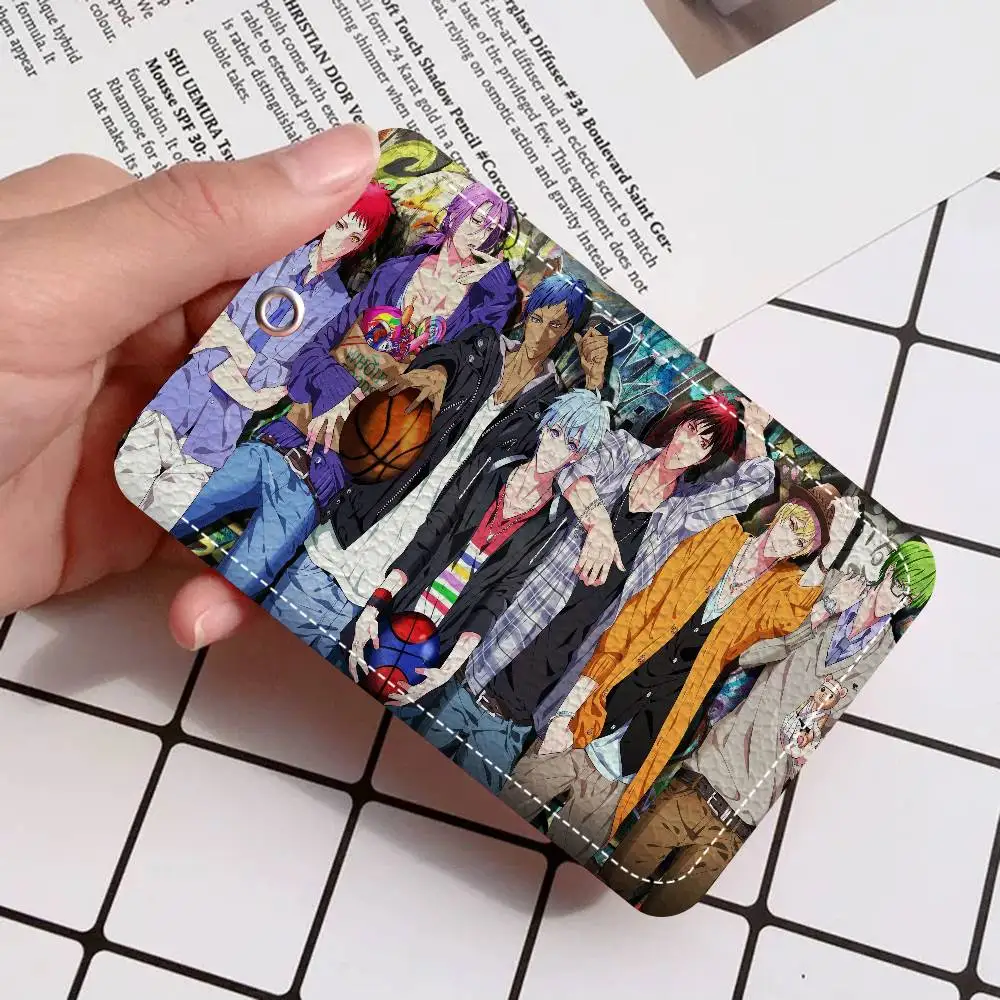 

Japanese Anime Kuroko No Basket Keychain Card Holders Keyring Bank Bus ID Credit Cards Key Ring Chains