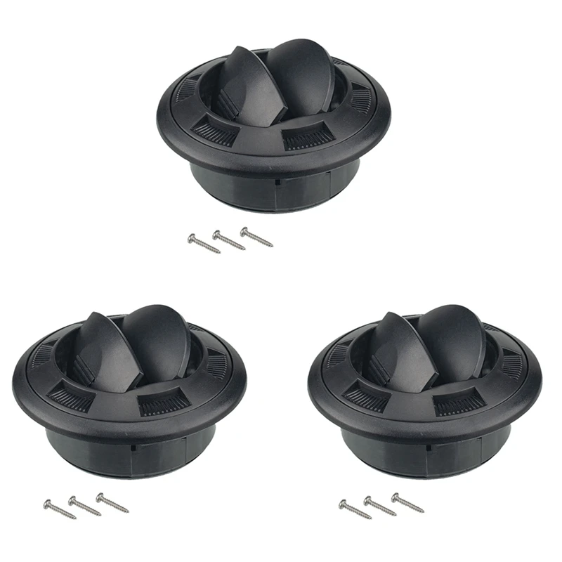 2X Universal Round A/C Air Outlet Vent For RV Bus Boat Yacht Air Conditioner Vent Accessories Repair Kit Part Φ100/75