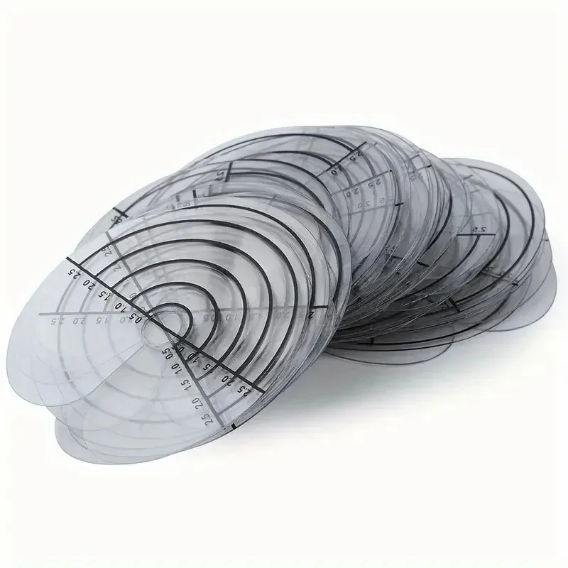 

Термозащитные экраны для наращивания волос с разметкой, круглые защитные шаблоны для клея - просты в использовании