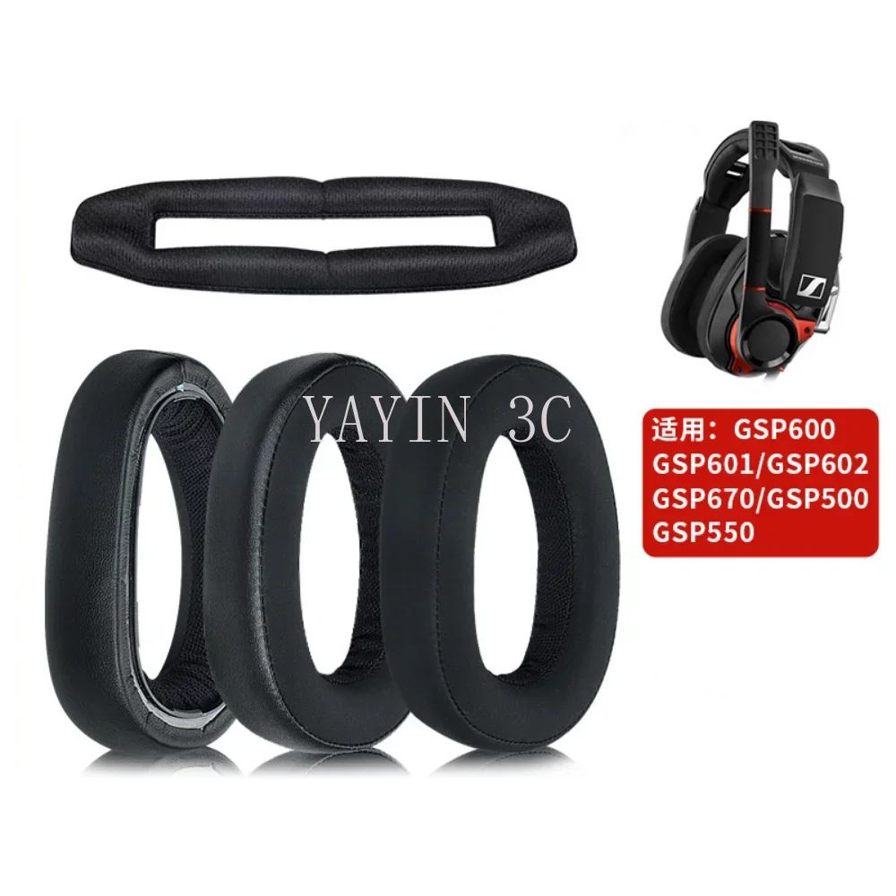 

1 Set Replacement Ear pads Suitable for Sennheiser GSP 600 670 550 500 601 602 Headphones Ear Cups Cover Earpad Repair Parts