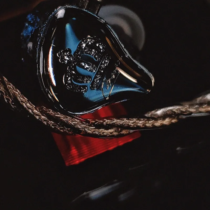 The Fragrant Zither Crown VSA PM HiFi Earphones Aluminum Flat In-Ear Earphones Detachable Cable Audiophile Wired HiFi Headphones