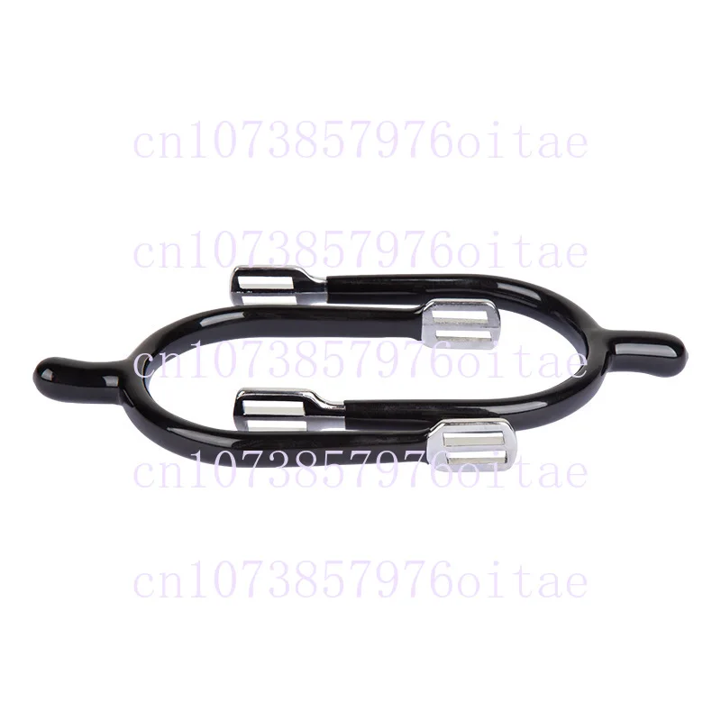 A Pair of Horseback Riding Equipment with Zinc Alloy Spikes Adjustable Strap Length Equestrian Training and Competition Supplies