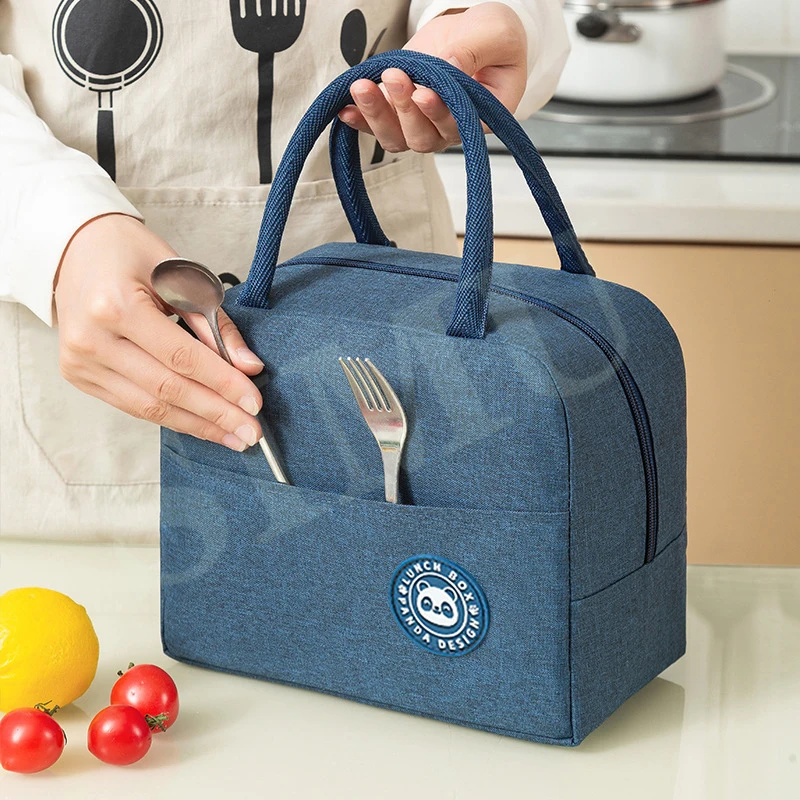 

Portable Lunch Bag Thermal Insulated Lunch Box Tote Cooler Handbag Bento Pouch Dinner Container Lunch Bags for Work