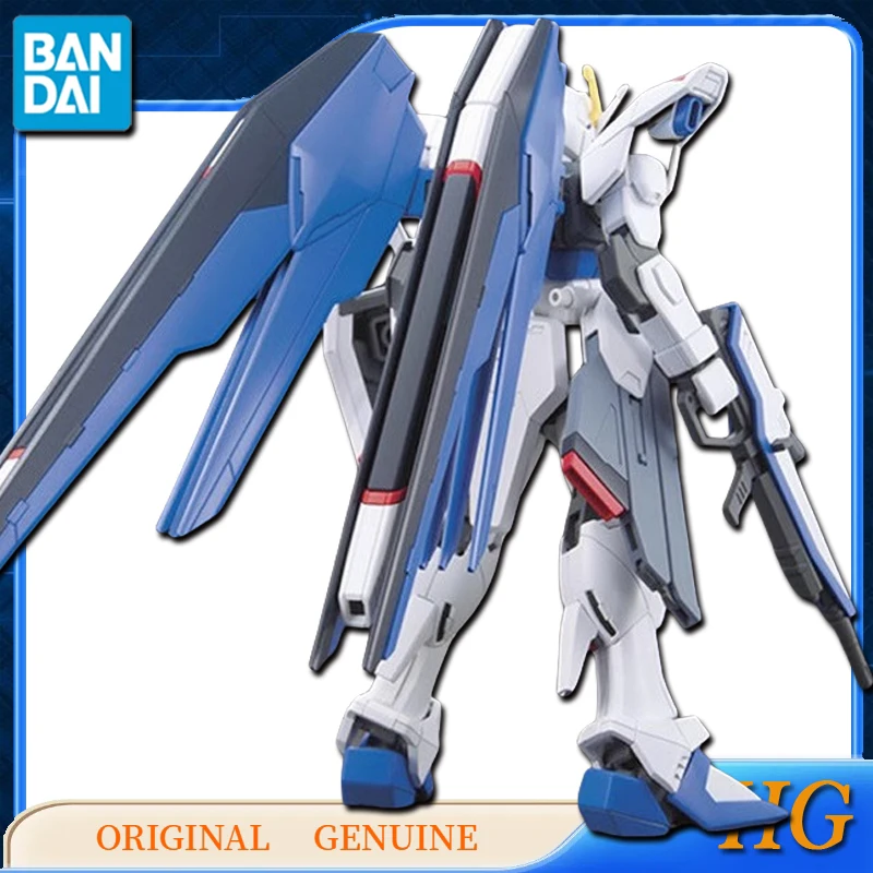 Bandai-Figuras de Ação Anime Brinquedos para Crianças, Original Genuíno, Modelo Colecionável, Enfeites Presente, HG, ZGMF-X10A