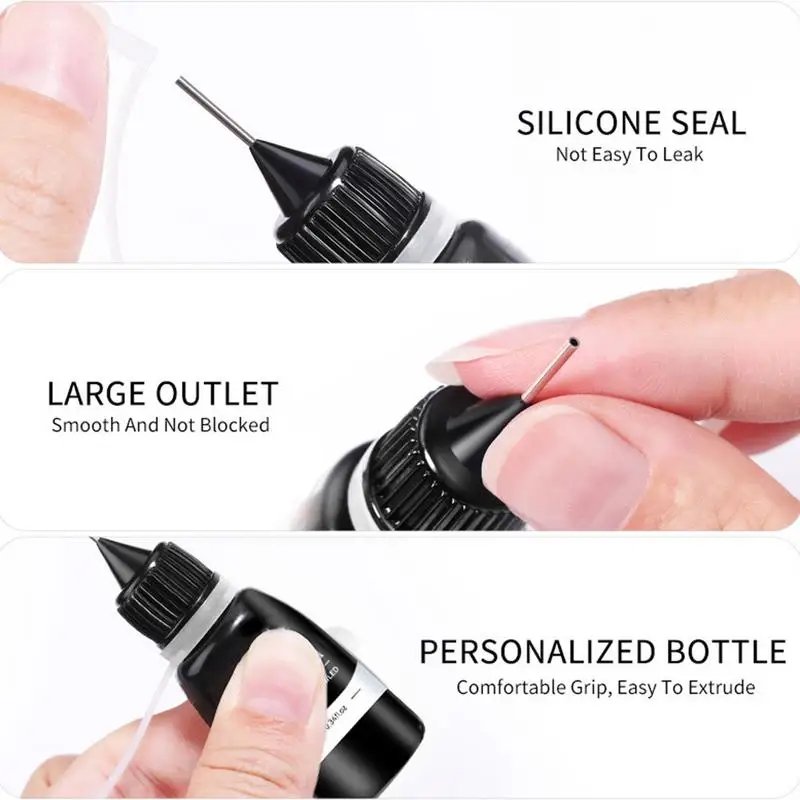 10ml เล็บ Rhinestone กาวแห้งเร็วเล็บอัญมณีเล็บเครื่องมือ Strong กาวเล็บ Charm ตกแต่งศิลปะกาว