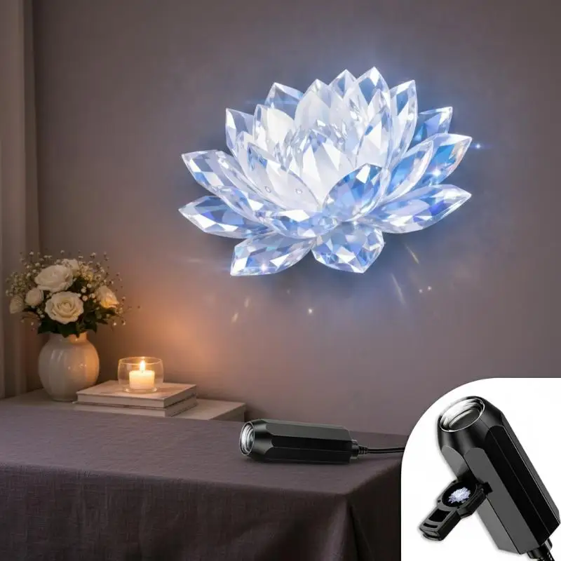 Romantic Floral Pattern Projector Lamp 10 Dreamy Patterned LED Light for Bedroom Living Room Ceiling Wall Decor
