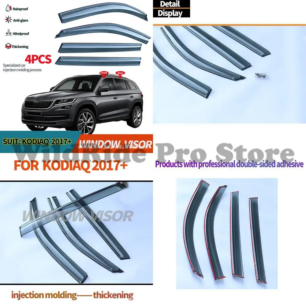 

1 set For Skoda Kodiaq 2017+ Window Visors Rain Guards