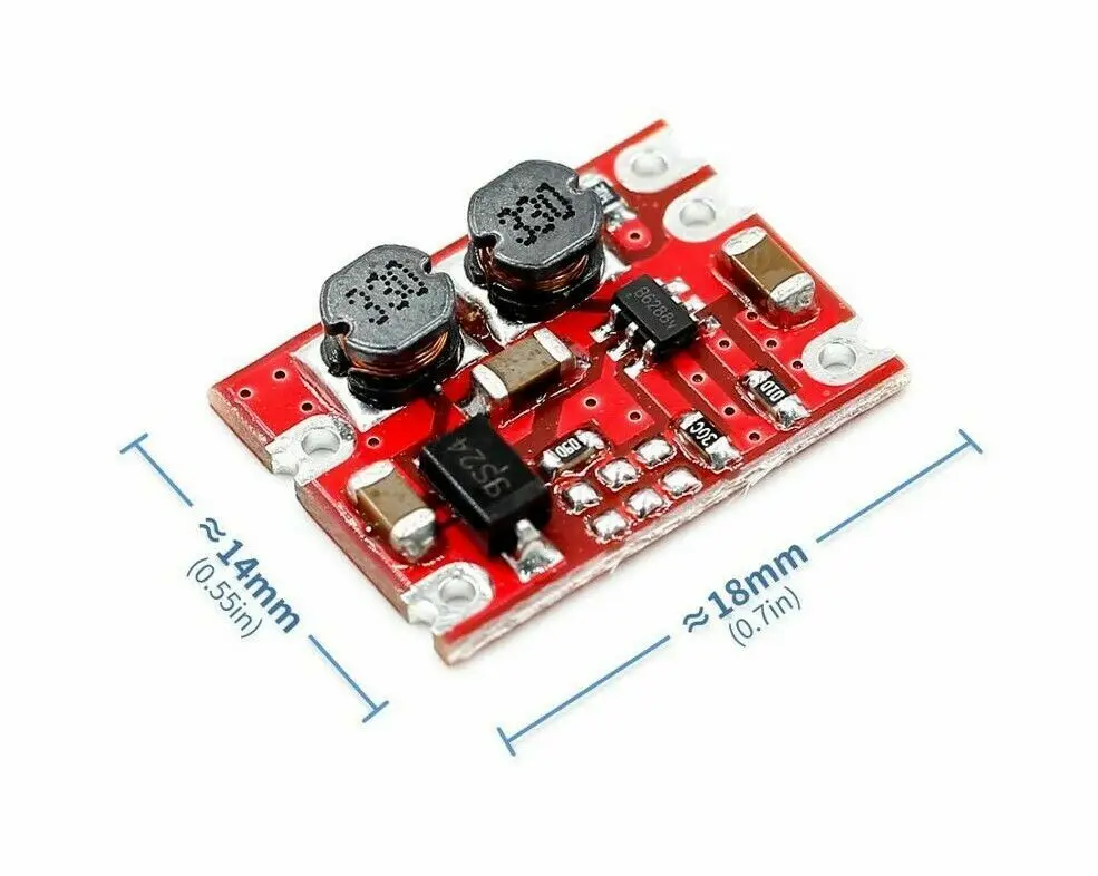 Mini DC DC 3V-15V To 3.3V 4.2V 5V 9V 12V  Automatic Buck Boost Module