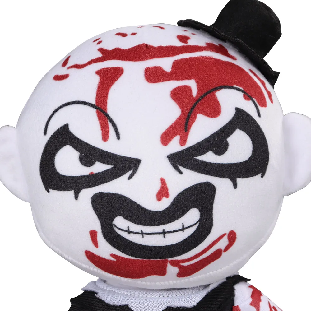 Terrifier Doll Cosplay Art the Clown Cosplay Plush Doll Cartoon Soft Stuffed Mascot Birthday Xmas Gift Halloween Carnival Props