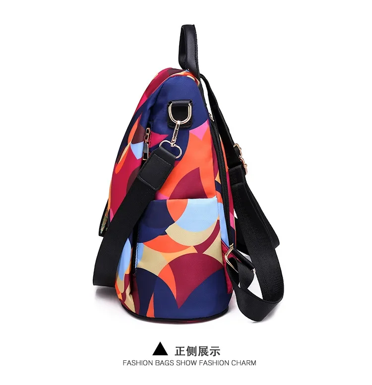 Frauen Rucksack Mode Oxford Tuch Schulter Taschen Schule Taschen für Teenager Große Kapazität Druck Wasserdichte Reise Rucksack – Detail 19