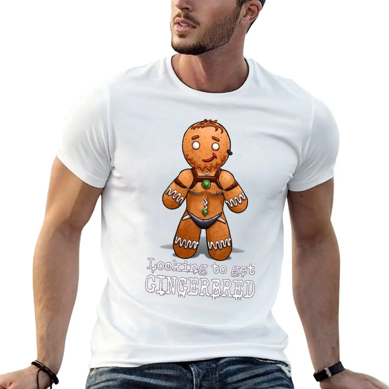 

be funny humor brand to man t t quality luxury shirts dark shirts Gingerbred high Looking T-Shirt