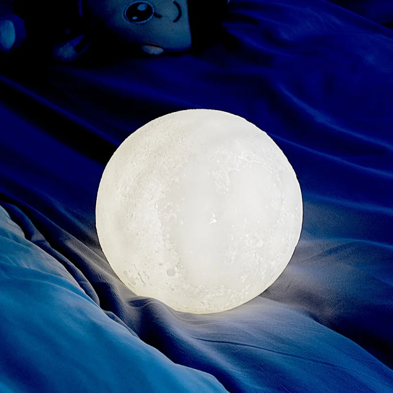 The new moon light sleep aid, colorful night  white noise  Bluetooth speaker, baby soothing music playback