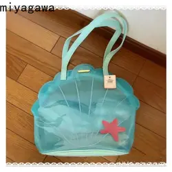 Miyagawa Summer Transparent PVC Shell Bag Single Shoulder Handbag Cute Korean Niche Design for Girls Single Shoulder Bags