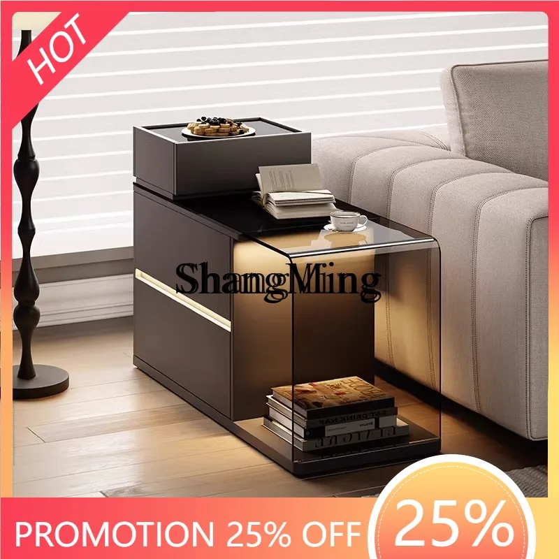 

SM side cabinet light luxury high-end creative side table, living room movable corner table, small coffee table