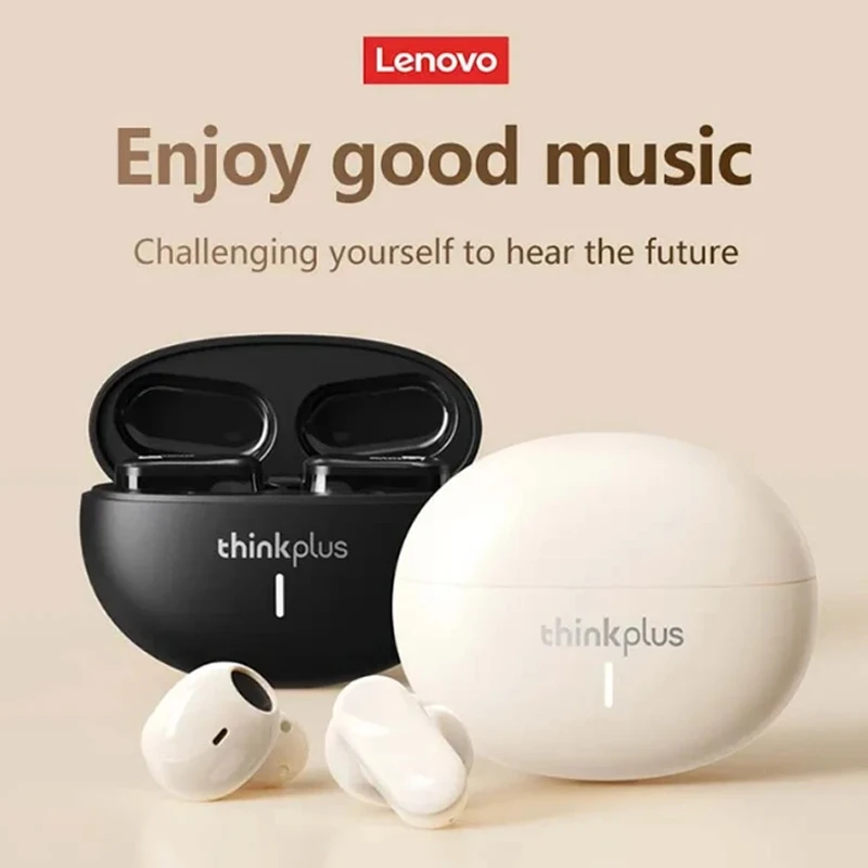 Original Lenovo LP19 Bluetooth 5.1 Earphones TWS Sports Headphones Wireless In-Ear Earbuds Dual HD Microphone Headset 2023 New