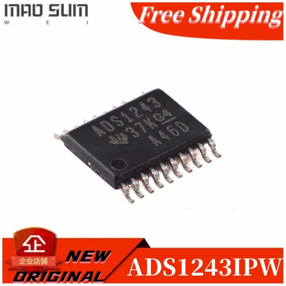 Free Shipping  5PCS~20PCS/LOT 100% NEW ADS1243 ADS1243IPW ADS1243IPWR TSSOP-20  ADCs - Analog to Digital Converters 100%NEW