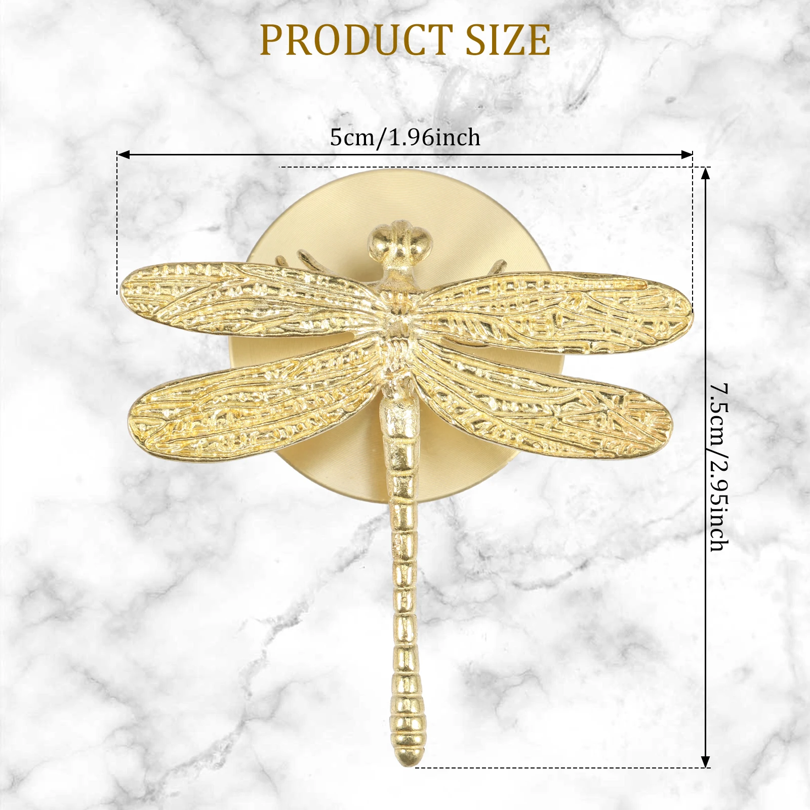 Dragonfly Coat Hooks, Wall Hooks for Hanging Gold Hooks Solid Brass Decorative Towel Hooks Coat Hooks Wall Mounted Key Hooks