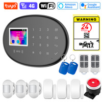 Tuya Smart WiFi GSM 4G Home Alarm System Alarm Panel Anti theft Alarm for Home Security Wireless Motion Sensor
