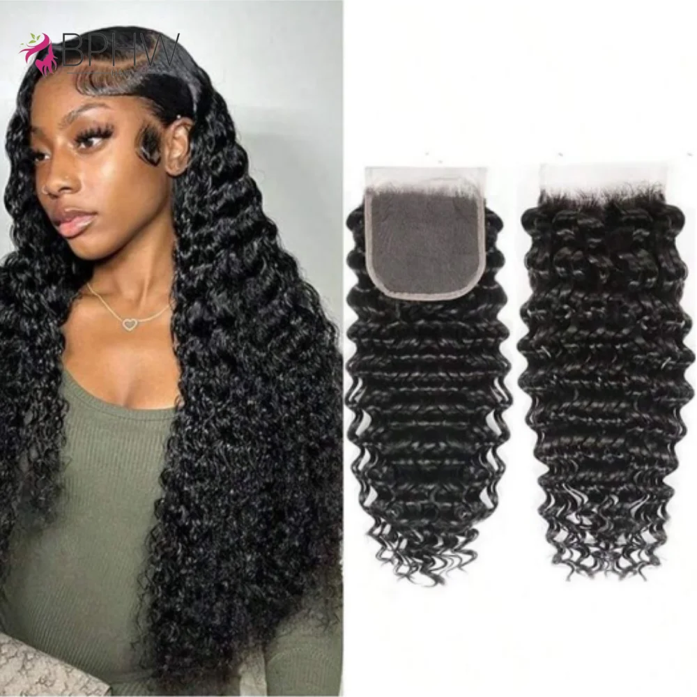 

Волна воды 4x4 Кружевная застежка Только 100% человеческие волосы 4x4 Кружевная застежка Прозрачное швейцарское кружево Предварительно выщипанное с детскими волосами Оптовая продажа