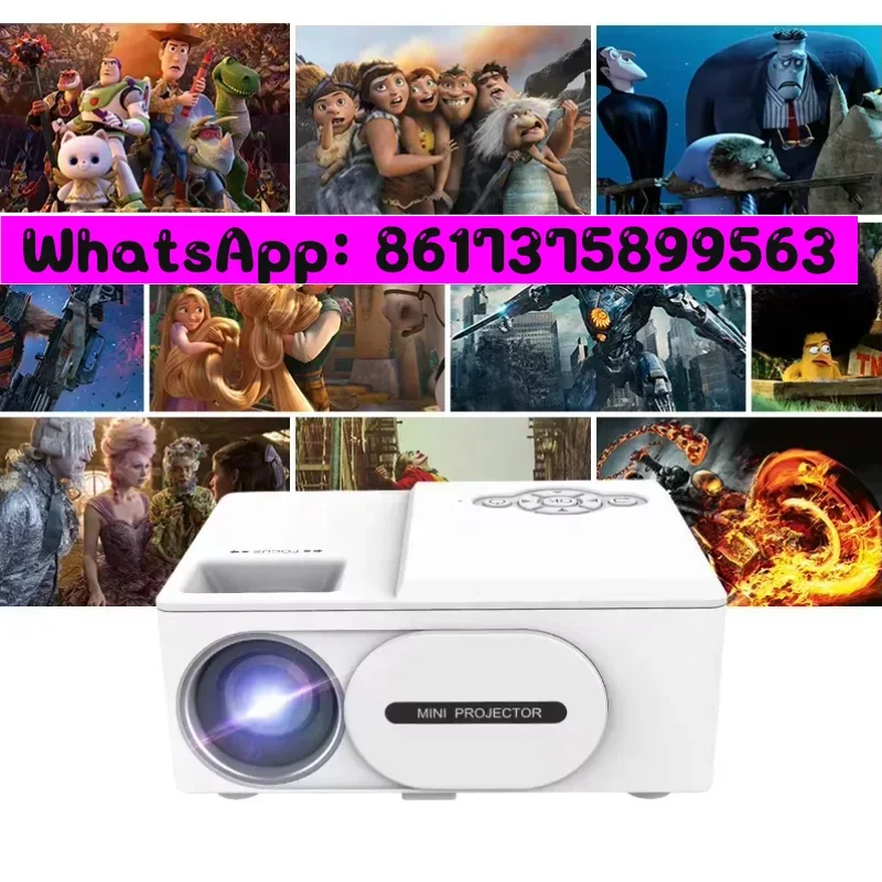 2024 Smallest 800x480p Resolution LCD Multi-media Mini Pocket Home Theater Gift Projector