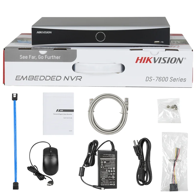Hikvision 4CH POE ONVIF NVR Video Recorder H.265+CCTV System Network P2P Surveillance Face detection For HD 8MP 5MP IP Camera
