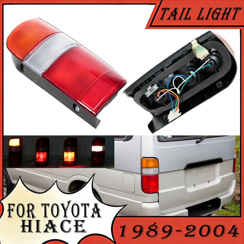 

Задний фонарь в сборе для Toyota Hiace 1989-2004: фонарь заднего хода, стоп-сигнал, габаритный огонь 81550-95J10 81560-95J10