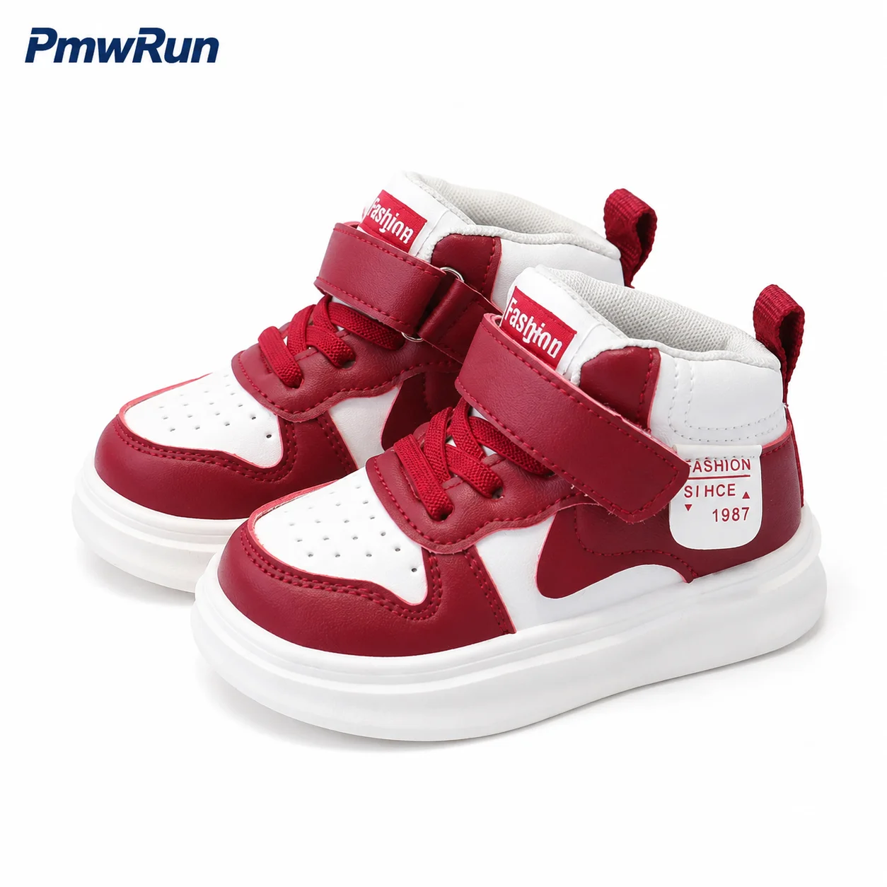 Trend Fashion Children's Sport Shoes PU Leather Waterproof Kid's Sneakers Anti-slippery Waterproof Running Footwear Boys Girls