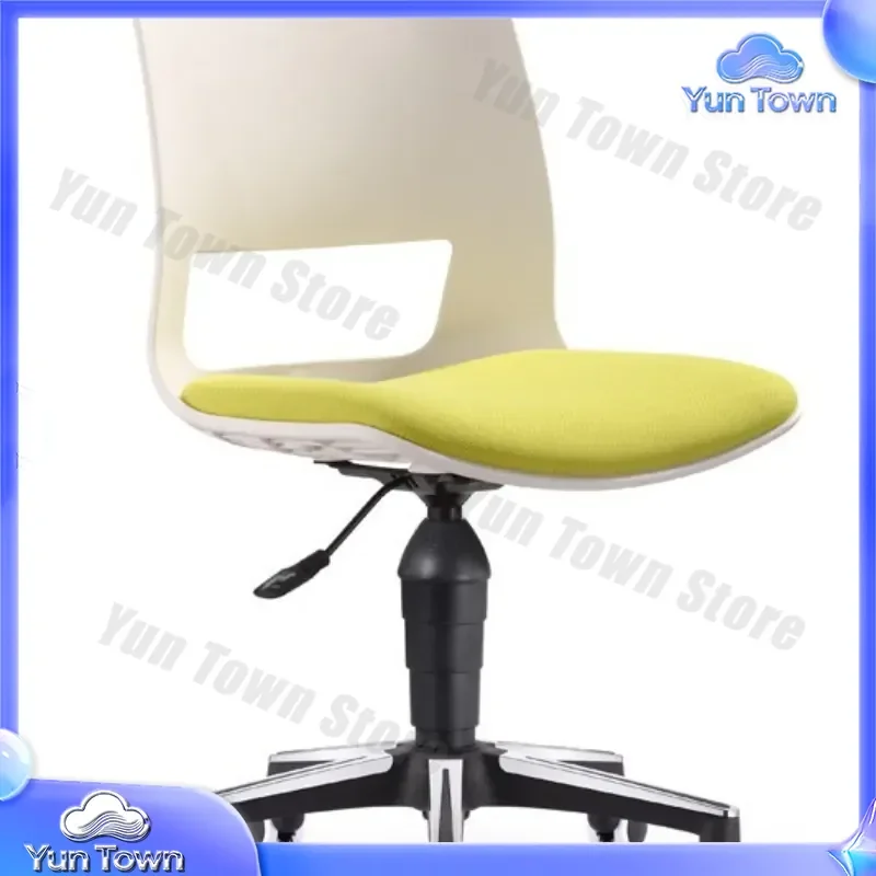 Fabric Armless Modern Rotating Office Chair for Home Office Desk Work Study Training Conference Negotiation Ergonomic Task